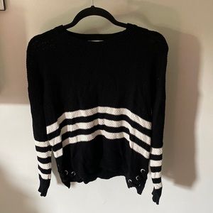 Black and white sweater